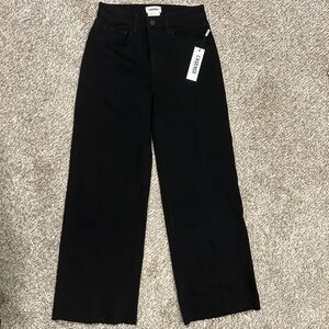 L'AGENCE Danica High Rise Wide Leg SATURATED BLACK